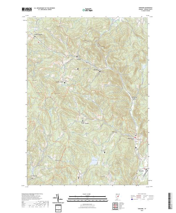 Vershire, VT — USGS 7.5-minute topo (2024)