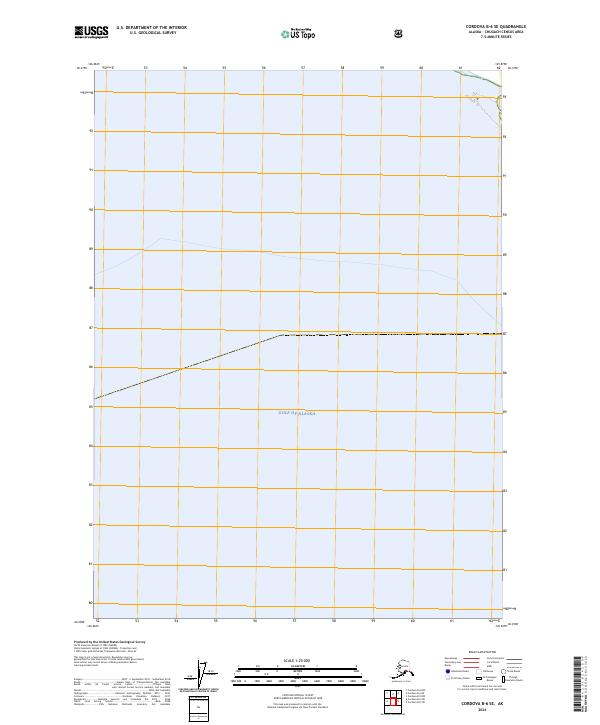 Cordova B-6 SE, AK — USGS 7.5-minute topo (2024)
