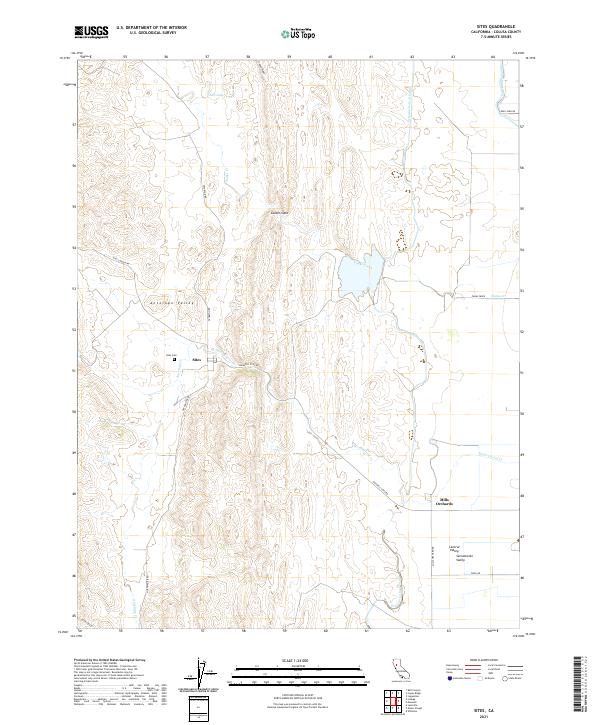 Sites, CA — USGS 7.5-minute topo (2021)