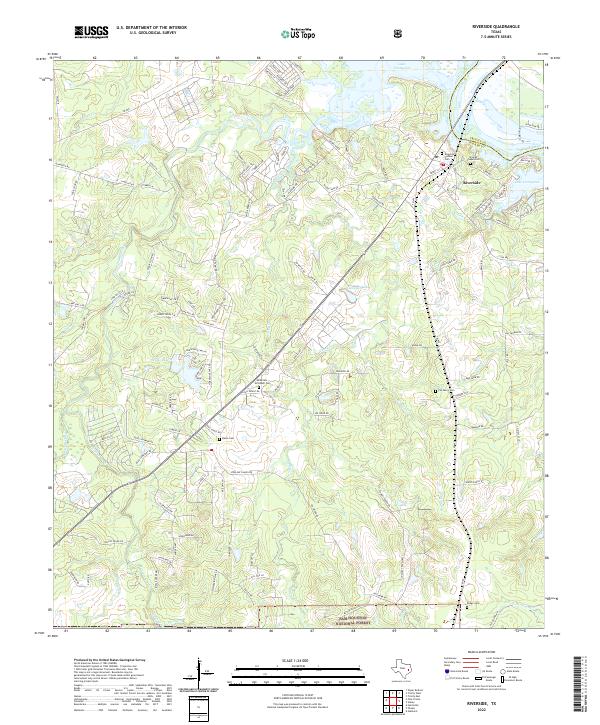 Riverside, TX — USGS 7.5-minute topo (2022)