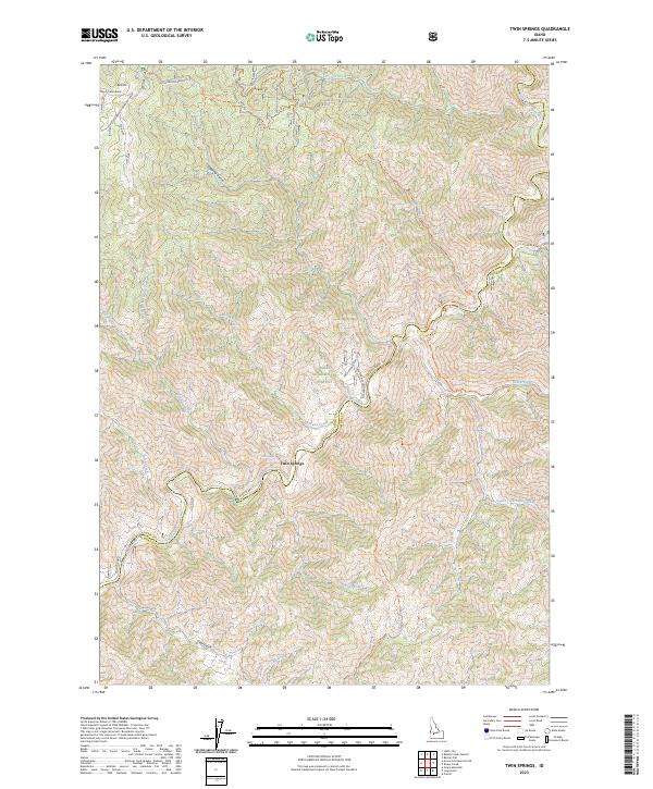 Twin Springs, ID — USGS 7.5-minute topo (2023)