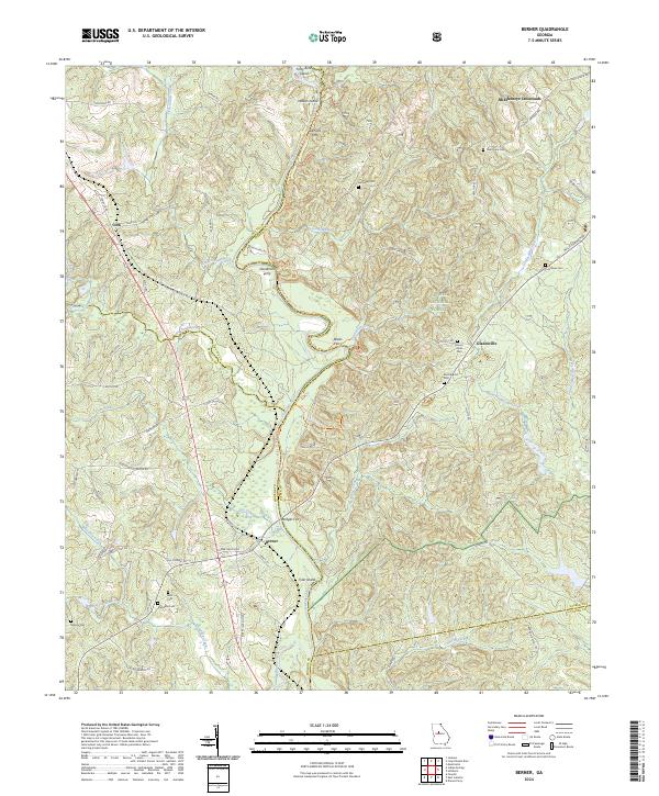 Berner, GA — USGS 7.5-minute topo (2024)