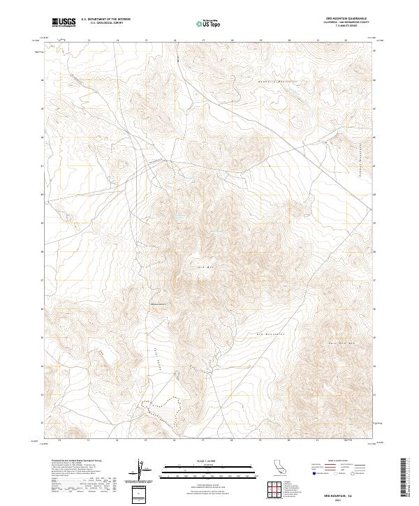 Ord Mountain, CA — USGS 7.5-minute topo (2021)