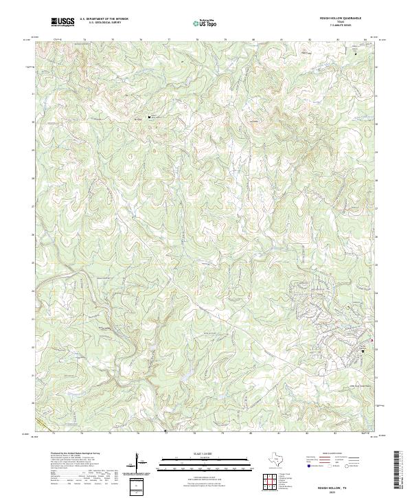 Rough Hollow, TX — USGS 7.5-minute topo (2023)