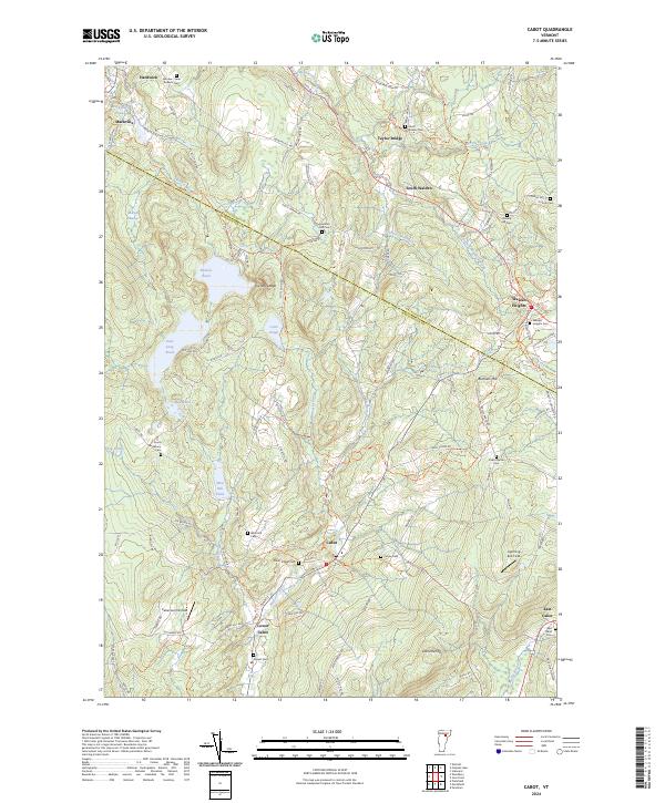 Cabot, VT — USGS 7.5-minute topo (2024)