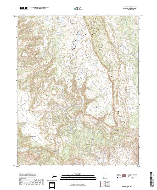 Chuska Peak, NM — USGS 7.5-minute topo (2023)