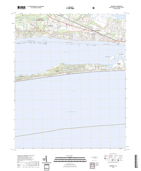 Mansfield, NC — USGS 7.5-minute topo (2022)