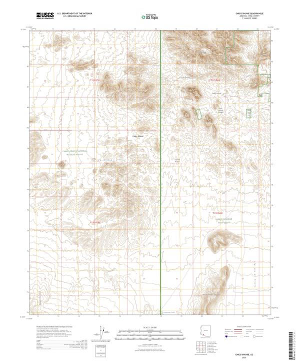 Chico Shunie, AZ — USGS 7.5-minute topo (2026)