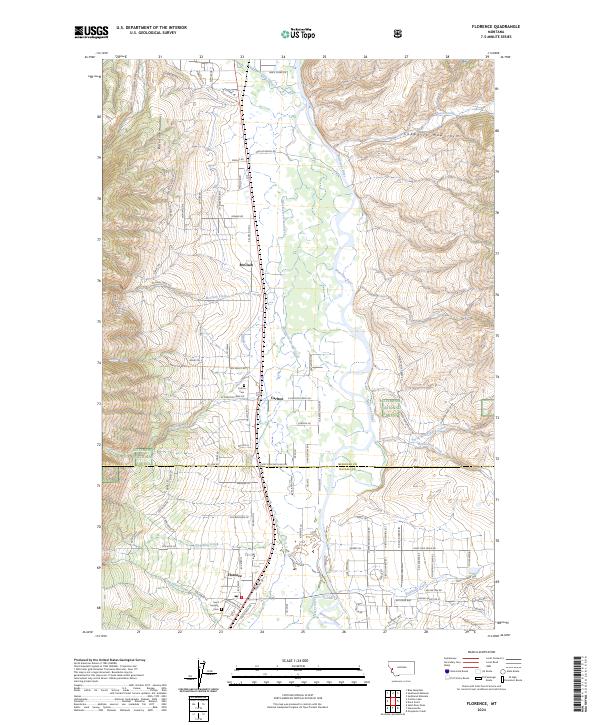Florence, MT — USGS 7.5-minute topo (2024)
