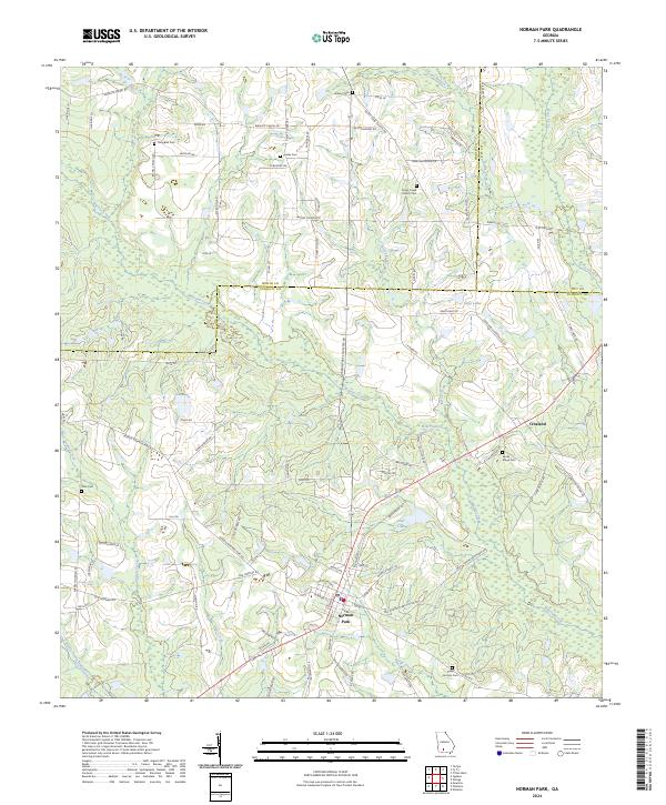 Norman Park, GA — USGS 7.5-minute topo (2024)