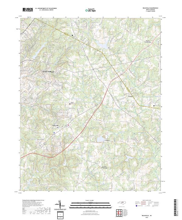 Rolesville, NC — USGS 7.5-minute topo (2022)