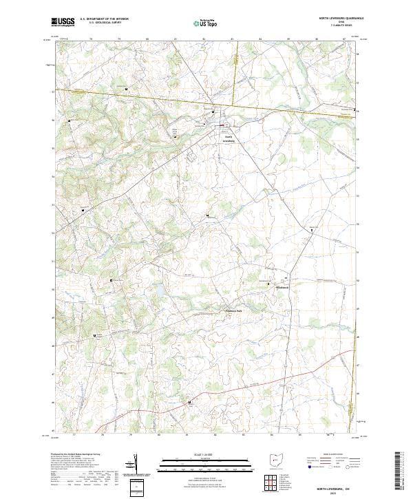 North Lewisburg, OH — USGS 7.5-minute topo (2023)