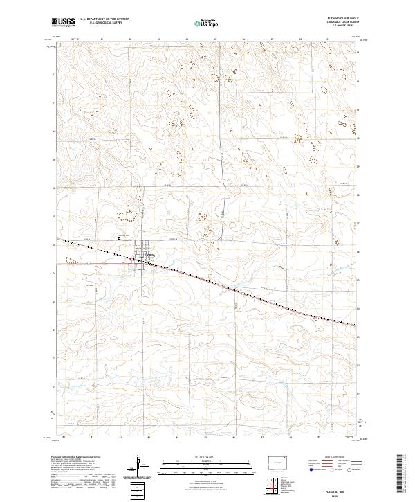 Fleming, CO — USGS 7.5-minute topo (2022)
