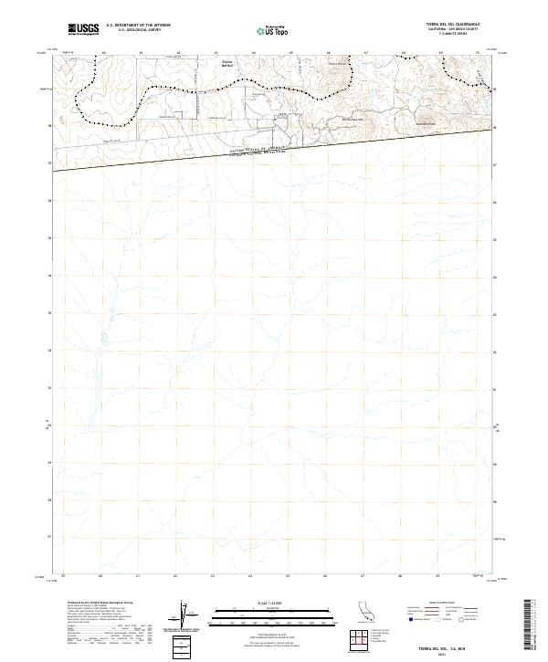 Tierra del Sol, CA,BCN, US — USGS 7.5-minute topo (2021)