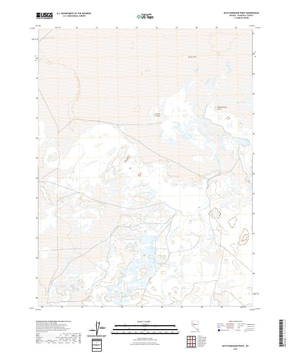 Battleground Point, NV — USGS 7.5-minute topo (2021)