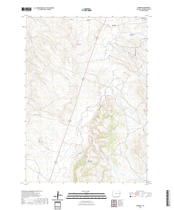 Redbird, WY — USGS 7.5-minute topo (2021)