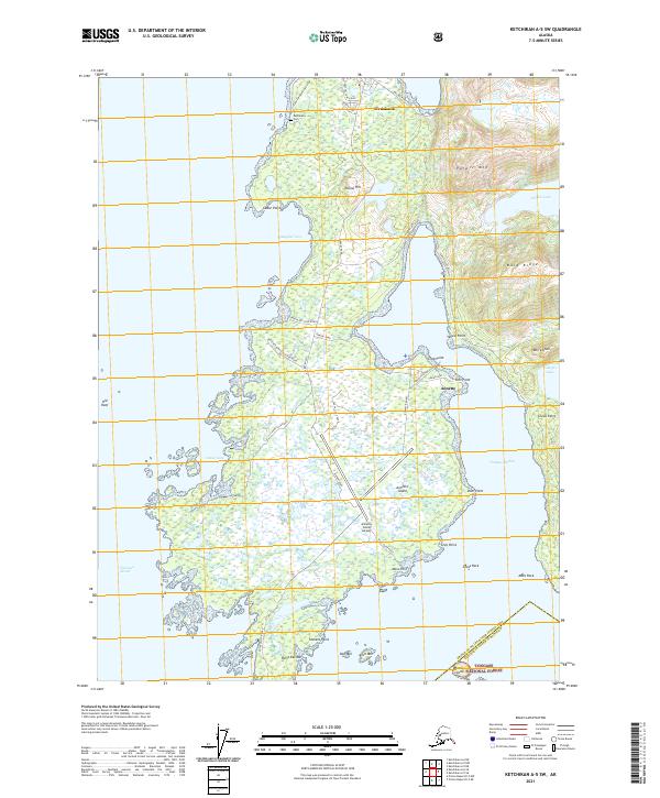 Ketchikan A-5 SW, AK — USGS 7.5-minute topo (2021)