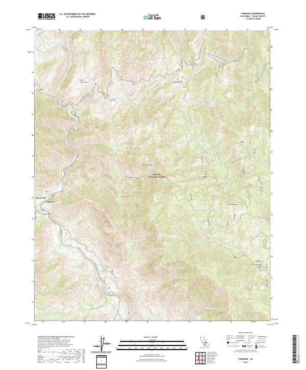 Fairview, CA — USGS 7.5-minute topo (2022)