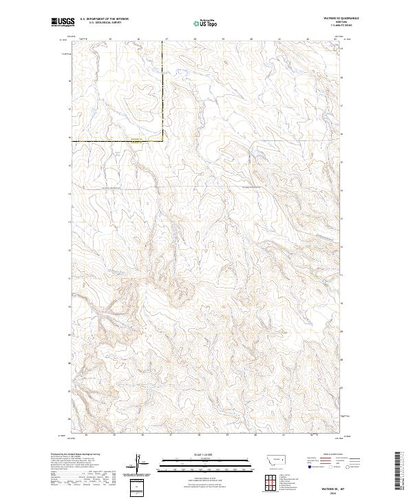 Watkins SE, MT — USGS 7.5-minute topo (2024)