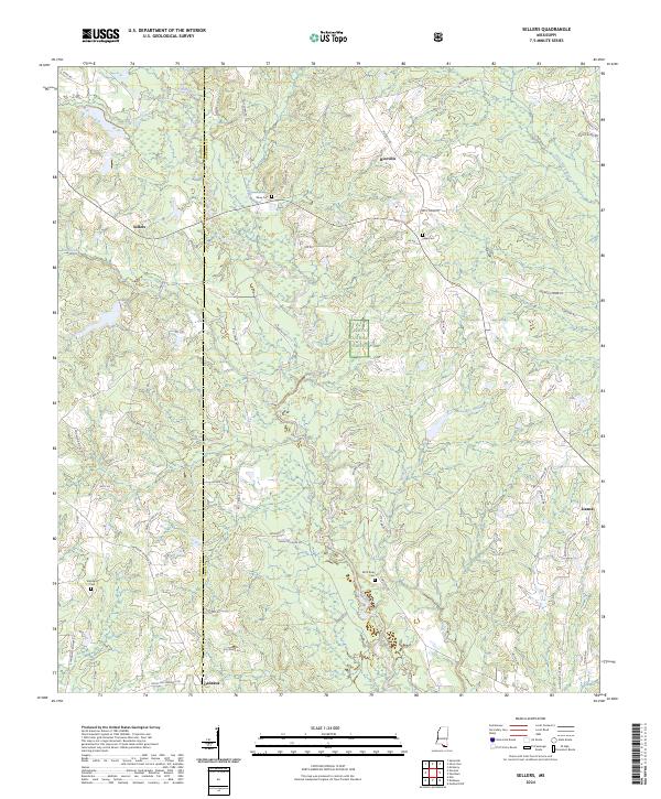 Sellers, MS — USGS 7.5-minute topo (2024)