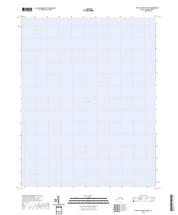West of Nandua Creek, VA — USGS 7.5-minute topo (2022)