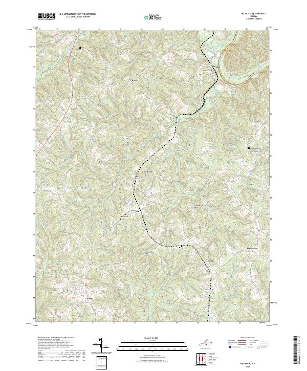 Nathalie, VA — USGS 7.5-minute topo (2022)
