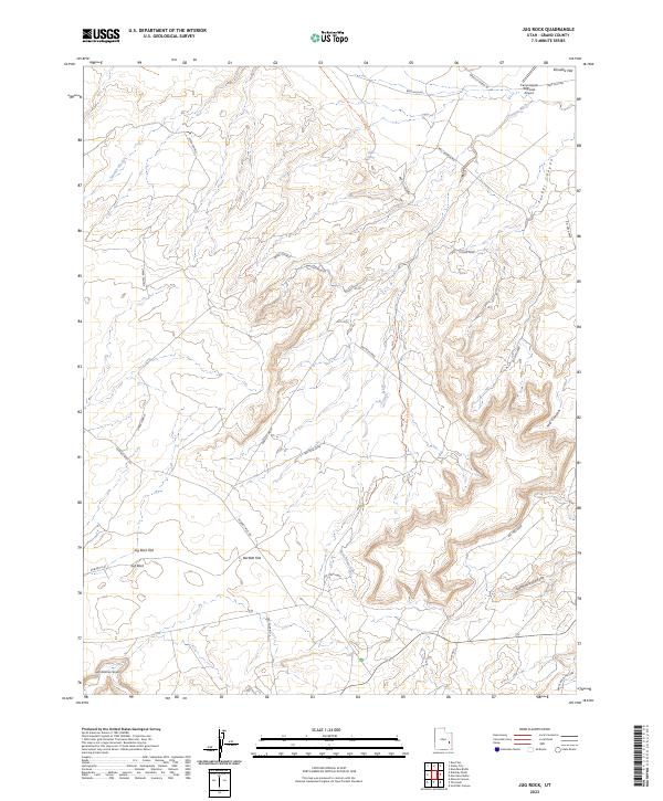 Jug Rock, UT — USGS 7.5-minute topo (2023)
