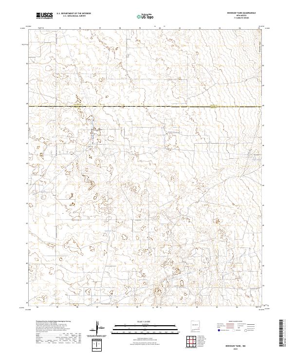 Henshaw Tank, NM — USGS 7.5-minute topo (2023)
