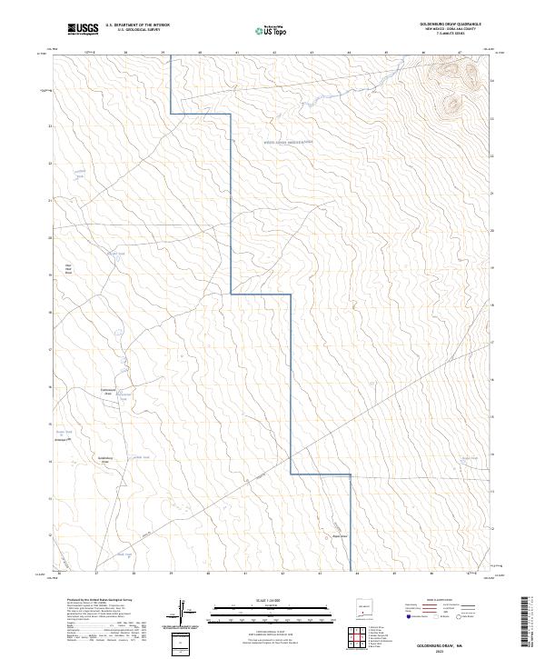 Goldenburg Draw, NM — USGS 7.5-minute topo (2023)