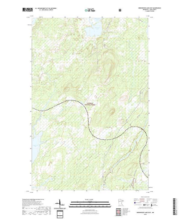 Greenwood Lake East, MN — USGS 7.5-minute topo (2022)