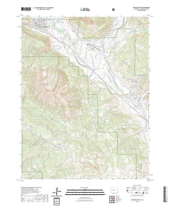 Crested Butte, CO — USGS 7.5-minute topo (2023)