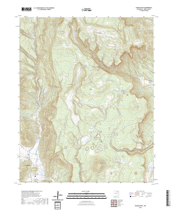 Guadalupita, NM — USGS 7.5-minute topo (2023)