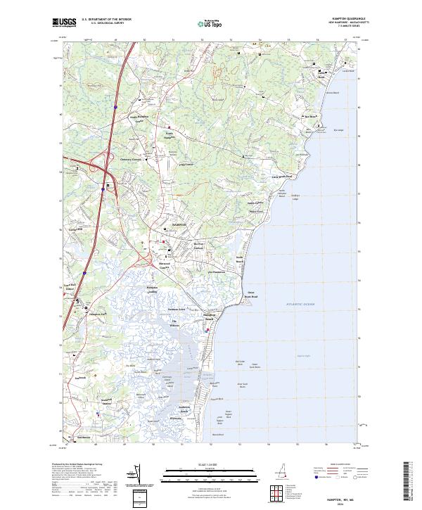 Hampton, NH-MA — USGS 7.5-minute topo (2024)