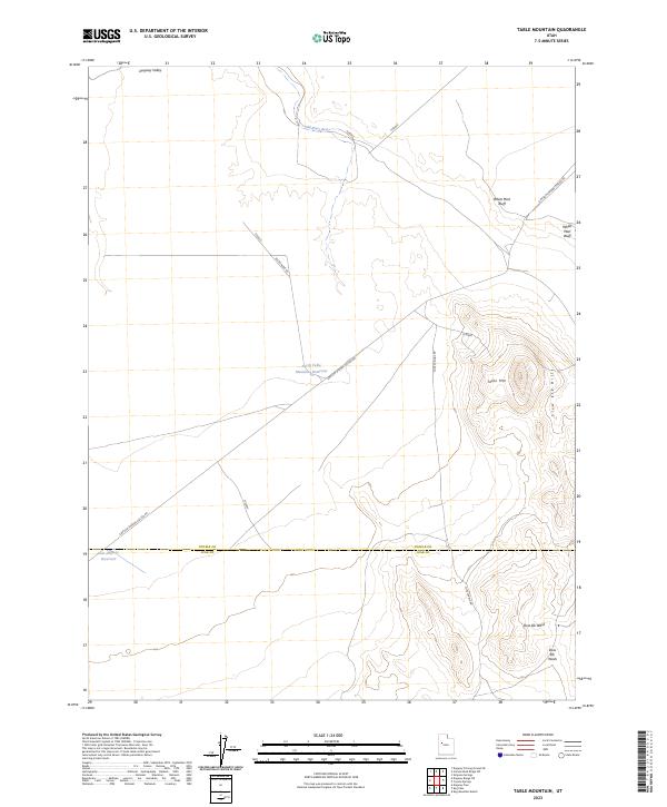 Table Mountain, UT — USGS 7.5-minute topo (2023)