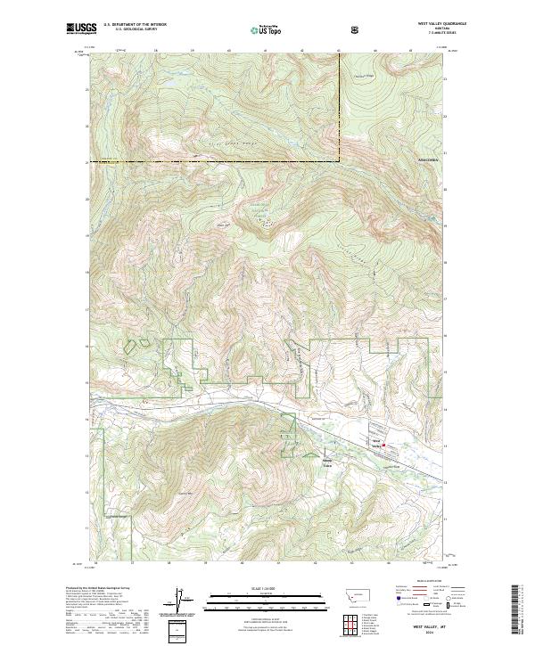 West Valley, MT — USGS 7.5-minute topo (2024)
