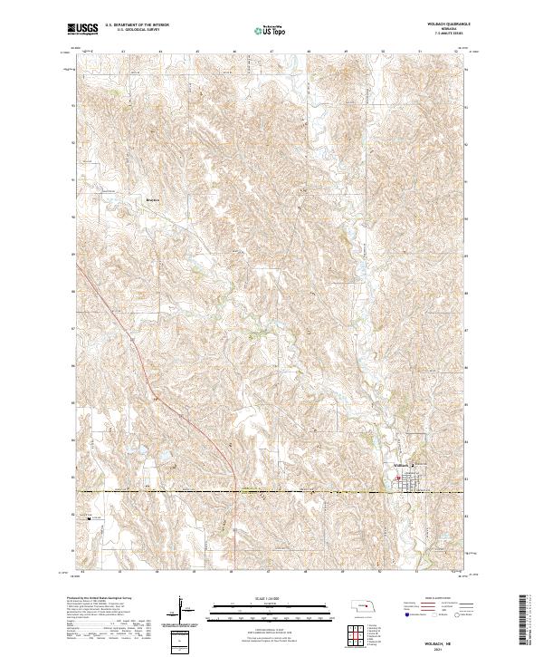Wolbach, NE — USGS 7.5-minute topo (2021)
