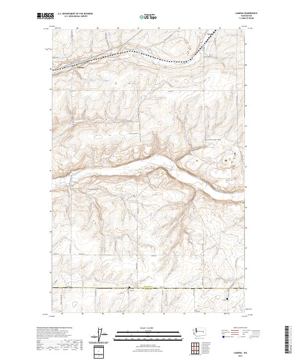 Lamona, WA — USGS 7.5-minute topo (2023)