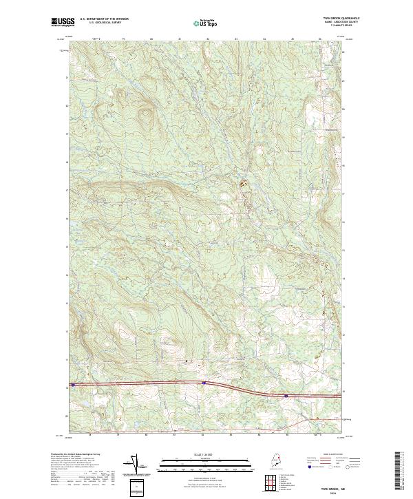 Twin Brook, ME — USGS 7.5-minute topo (2024)