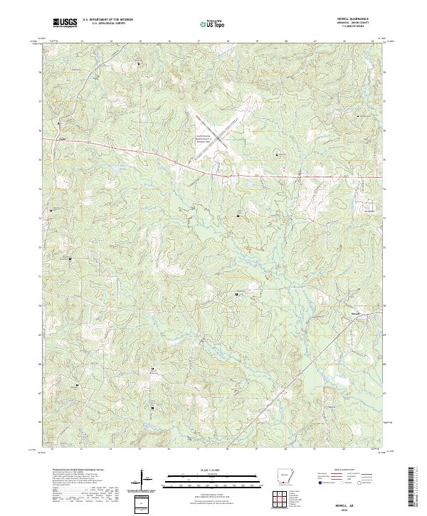 Newell, AR — USGS 7.5-minute topo (2024)