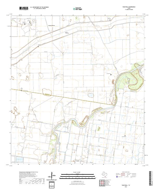 Paso Real, TX — USGS 7.5-minute topo (2022)