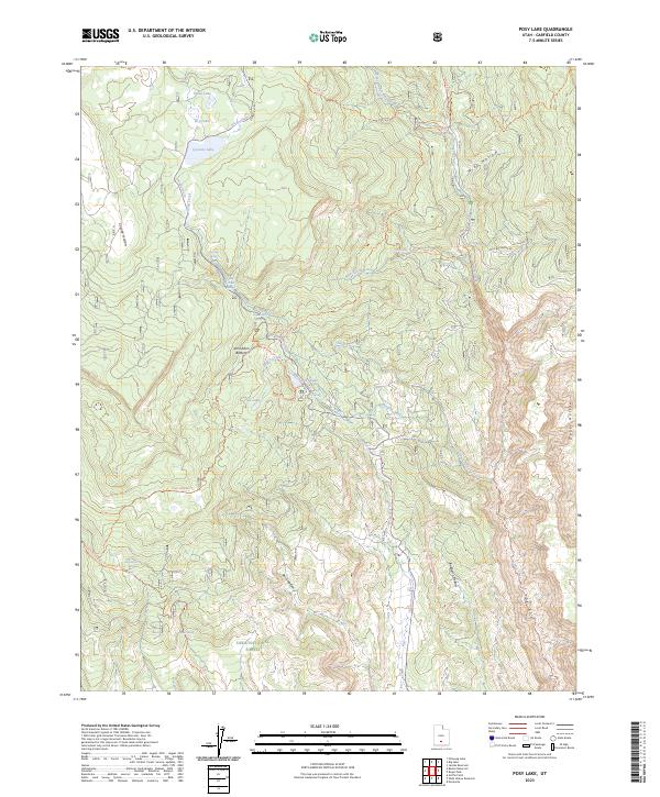 Posy Lake, UT — USGS 7.5-minute topo (2023)