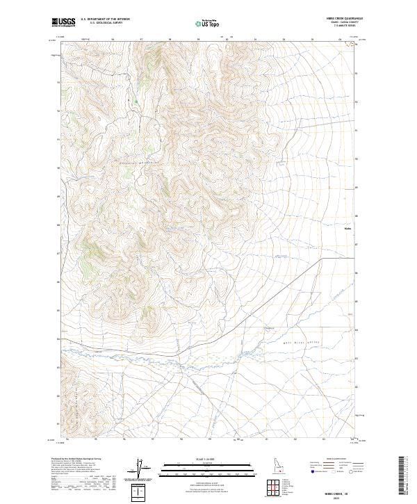 Nibbs Creek, ID — USGS 7.5-minute topo (2023)