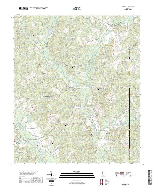 Pricedale, MS — USGS 7.5-minute topo (2024)