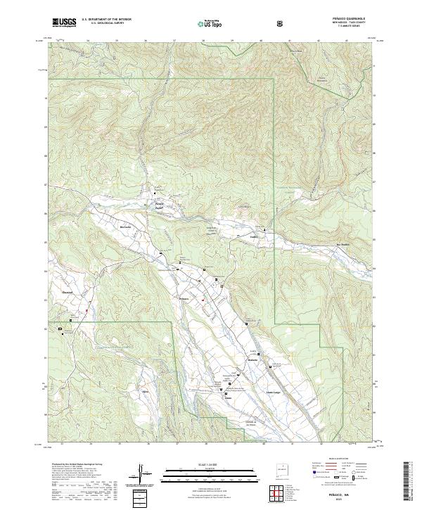 Penasco, NM — USGS 7.5-minute topo (2023)
