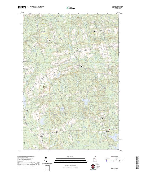 Stetson, ME — USGS 7.5-minute topo (2024)