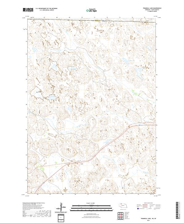 Trumbull Lake, NE-SD — USGS 7.5-minute topo (2021)