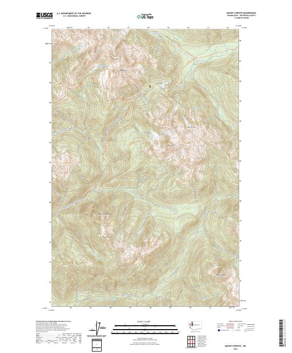 Mount Christie, WA — USGS 7.5-minute topo (2023)