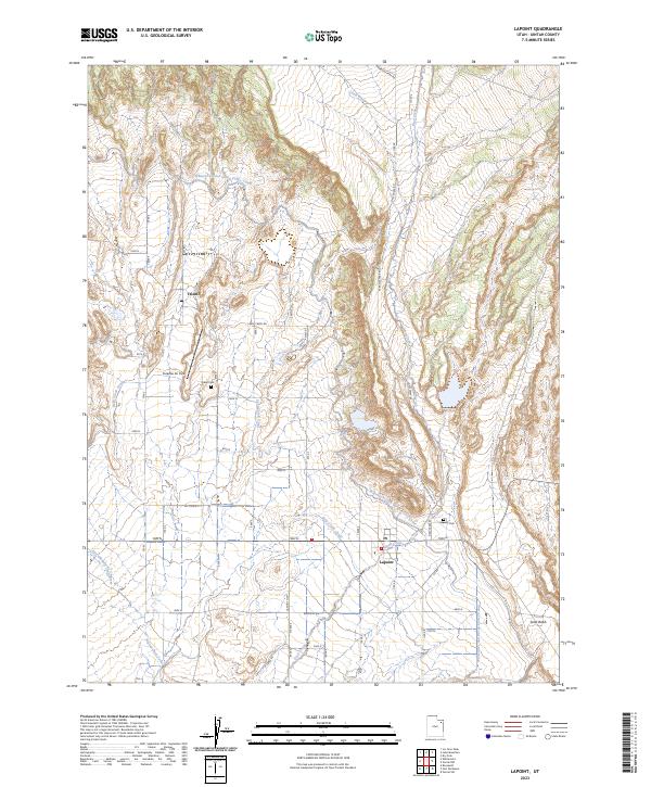 Lapoint, UT — USGS 7.5-minute topo (2023)