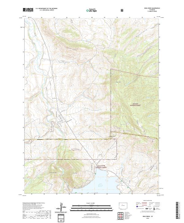 King Creek, CO — USGS 7.5-minute topo (2022)