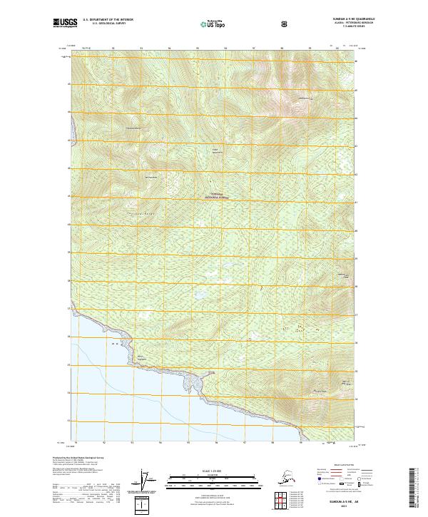 Sumdum A-5 NE, AK — USGS 7.5-minute topo (2021)